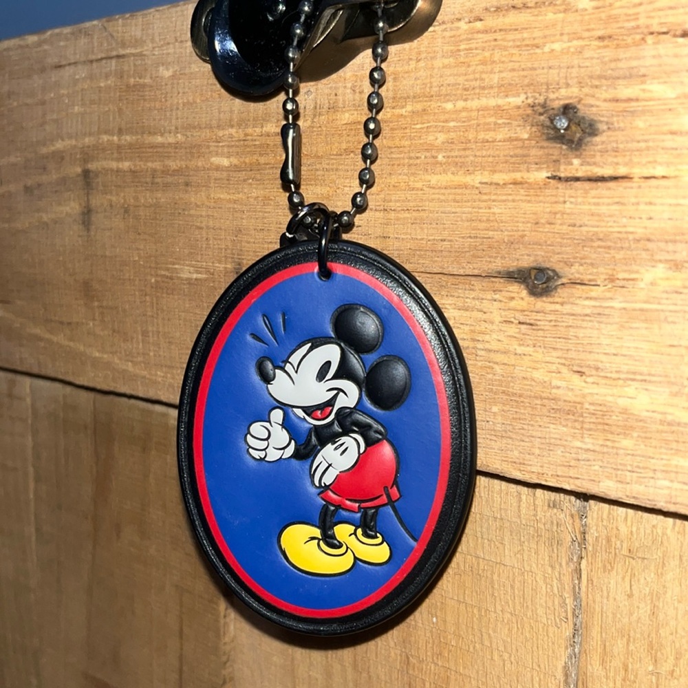 Disney x COACH Mickey Mouse Hangtag Charm
